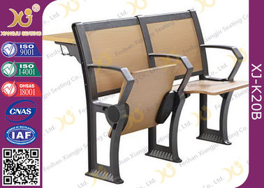 China Attraktiver Entwurfs-fertige schwarze Epoxidpulver-Vorlesungssals-Sitze mit Schreibplatte fournisseur