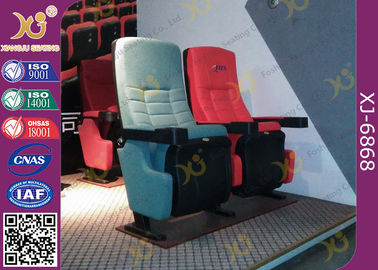 China Metallrahmen-innerer Struktur Cupholder-faltende Theater-Sitze, die für Theater zurückschieben fournisseur