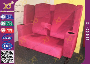 China Kino-Sitzplätze Promi Gewebe der hohen Qualität, Liebhaber-Kino-Stuhl mit Doppelsitzen fournisseur