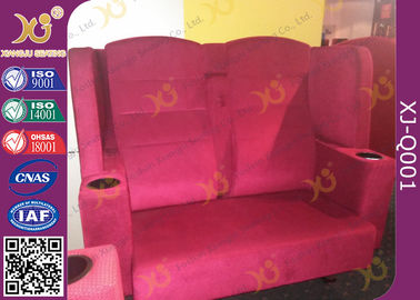 China Holzrahmen-Textilverpackung Promi Kino-Sitzplätze mit Armlehnen-/Heimkino-Sofa-Sitzplätzen fournisseur