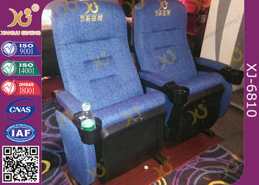 China Gewebe-Polsterungs-nähen Weiche aufgefüllte Stadions-Theater-Sitzplätze mit Soem-Logo auf Rückenlehne fournisseur