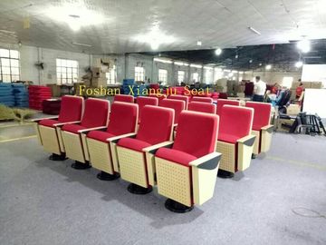 China Täfelungs-Kirchen-Auditorium sitzt Maß ABS-Schreibensauflage Vorlesungssals-Stuhl-580mm vor fournisseur