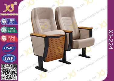 China Kundengebundene Seat fortgeschrittene geformte Schaum-Stahlschulauditoriums-Stühle mit hinterer Auflage fournisseur