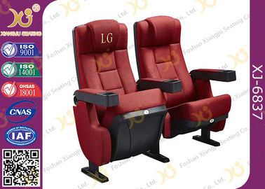 China Rote faltbare Auditoriums-Theater-Sitzplatz-Stühle benutzten Film-Kino-Sitze reparierte Rückseiten fournisseur