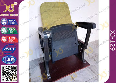 China Örtlich festgelegtes Bein-faltbare Kino-Sitze mit Schreibtisch, Plastikkirchen-Stühle fournisseur