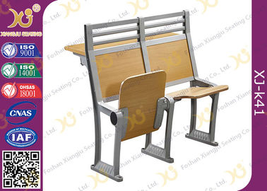 China Aluminiumrahmen-Boden Mounded-Klassenzimmer-Schreibtisch und Stuhl eingestellt für Studenten mit Buch-Netz fournisseur
