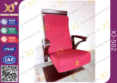 China Hohe Sperrholz-zurück gestickte Stühle für Kirche Hall mit den einzelnen Beinen fournisseur
