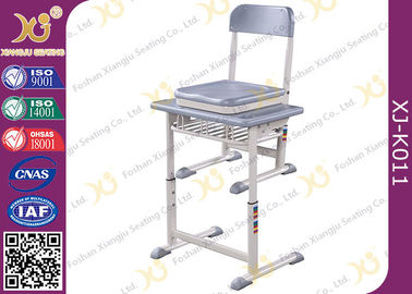 China HDPE Tischplatte-einzelner Studenten-Schreibtisch und Stuhl-gesetztes Aluminiumfeld Kratzer-beständig fournisseur