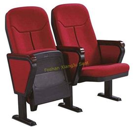 China Rotes Gewebe-faltende Auditoriums-Stühle mit Schreibplatte-/Kino-Theater-Stühlen fournisseur