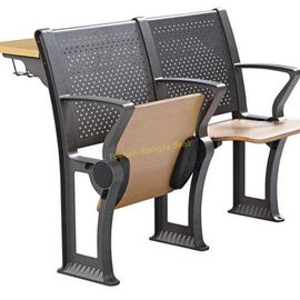 China Flammhemmende College-Vorlesungssals-Stühle studieren Sitzplätze mit dem Armlehnen-/Eisen-Bein fournisseur