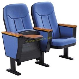 China Automatisch falten Sie Gewebe-Auditoriums-Stühle mit hölzerner Schreibplatte/pp. zurück zusammen und setzen Sie Gremium fournisseur