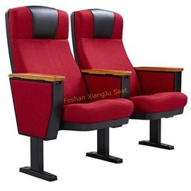 China Bügeln Sie Rahmen-Auditoriums-Sitzplätze mit MDF-Schreibens-Auflagen-/Kirchen-Sitzplatz-Stühlen fournisseur