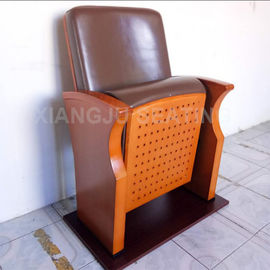 China Hölzerne kleine lederne gefaltete Stühle Vorlesungssal Sitzplätze für Konferenzsaal fournisseur