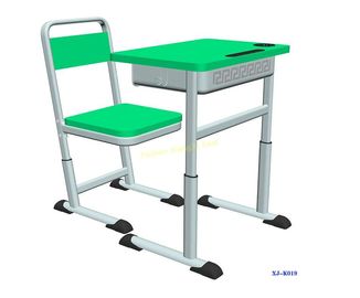 China K019 sondern modernen den Studenten-Verdoppelungschreibtisch und Stuhl aus, die mit Nut HDPE Material eingestellt wird fournisseur