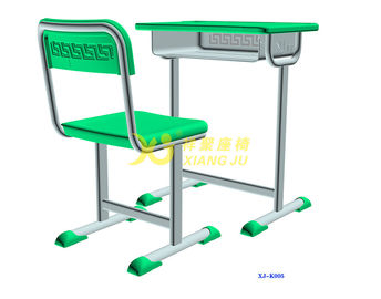 China Einzelne Doppelstudenten-Tabelle und Stuhl eingestellt mit Nut HDPE Material fournisseur