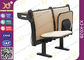 Ovales Stahlrohr-faltende Schulbank und Stuhl, Klassenzimmer-Schreibtische und Stühle fournisseur