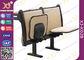 Ovales Stahlrohr-faltende Schulbank und Stuhl, Klassenzimmer-Schreibtische und Stühle fournisseur