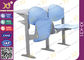 Boden - angebrachte Eisen-Bein-College-Klassenzimmer-Möbel mit Lesepult-Scharnier-Art fournisseur