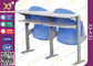 Boden - angebrachte Eisen-Bein-College-Klassenzimmer-Möbel mit Lesepult-Scharnier-Art fournisseur