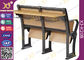 Attraktiver Entwurfs-fertige schwarze Epoxidpulver-Vorlesungssals-Sitze mit Schreibplatte fournisseur