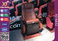 Stahlbein-Boden - angebrachte Film-Leder-Kino-Stühle mit Getränkehalter fournisseur