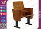 Dünne Metallbein-Konferenzsaal-Stühle mit verstärken stehenden Fuß hölzernes Seat fournisseur
