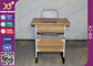 Eisen-Bein-Schrauben-justierbarer Studenten-Schreibtisch und Stuhl eingestellt für Volksschule fournisseur