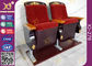 Aluminiumbein-Luxusauditoriums-Theater-Sitzplätze mit goldenen hölzernen Schnitzarbeiten fournisseur