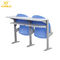 Blauer Plastik-Seat-kalter Stahlrahmen-Klappstuhl eingestellt für Vorlesungssal fournisseur