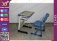 Hölzerner einzelner und doppelter Studenten-Schreibtisch und Stuhl-gesetzter Stahlrahmen fournisseur