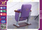 Purpurrote faltende Kirchen-Hall-Stühle mit Textilverpackungen/Auditoriums-Sitzplätzen fournisseur