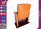 Tief-Rückseiten-Auditoriums-Stühle Browns lederne mit dem Selbstgewicht, das Seat zurückzieht fournisseur
