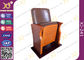 Tief-Rückseiten-Auditoriums-Stühle Browns lederne mit dem Selbstgewicht, das Seat zurückzieht fournisseur