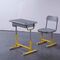 HDPE Klimaeisen-Aluminiumstudenten-Schreibtisch Aand-Stuhl eingestellt mit Fach fournisseur