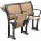 Faltbares Eisen-Metallsperrholz-hölzerner Schreibtisch und Stuhl eingestellt für Schulvorlesungssal fournisseur