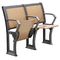 Faltbares Eisen-Metallsperrholz-hölzerner Schreibtisch und Stuhl eingestellt für Schulvorlesungssal fournisseur