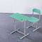 Mint Green HDPE Iron Aluminum School Student Study Desk and Chair fournisseur