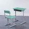 Mint Green HDPE Iron Aluminum School Student Study Desk and Chair fournisseur