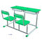 Fixed Dual Double Seat School Student Study Desk with Chairs fournisseur