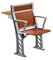 Kirschholz bewaffnete College-Klassenzimmer-Möbel-/Studenten-Stuhl mit örtlich festgelegtem Tabellen-Schreibtisch fournisseur
