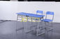 Metallmaterieller doppelter Studenten-Schreibtisch und Stuhl eingestellt für Sekundarschule-Klassenzimmer fournisseur
