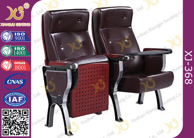 China Kundenspezifische PU-Lederrücken-Auditoriums-Theater-Sitzplatz-Stühle mit dem Tabletten-Arm fournisseur