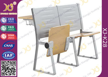 China Metall-und Sperrholz-Struktur-Schulbank-Stuhl mit Leseauflage für Hörsaal fournisseur