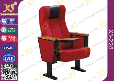 China Boden - angebrachte Bein-Handelstheater-Sitzplatz-Stühle mit hölzernem Armlehnen-Sperrholz Shell fournisseur