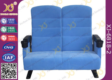 China Doppelsitz-Zweisitzer-Kino-Theater-Sitzplatz-Stühle mit Plastikabdeckung für Paare fournisseur