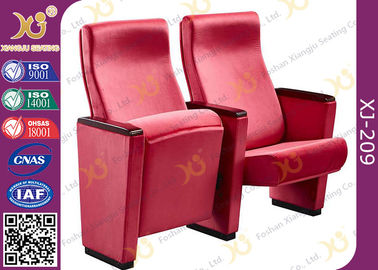 China Volle gepolsterte Textilverpackungs-Auditoriums-Stühle/Sitzplätze mit dem versteckten örtlich festgelegten Bein fournisseur