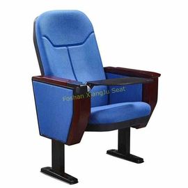 China Blaue Gewebe-Hochschulkonferenzzimmer-/Vorlesungssals-Stühle mit drehen Schreibplatte fournisseur