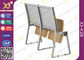 Metall-und Sperrholz-Struktur-Schulbank-Stuhl mit Leseauflage für Hörsaal fournisseur