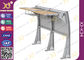 Umweltfreundliche Aluminiumlegierungs-Schulbank und Stuhl mit hölzernem Tabellen-Aluminium-Scharnier fournisseur