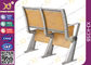 Gefaltete Vorlesungssals-Sitzplätze mit Schreibtisch, Schulmöbel-Hörsaal-Stühle fournisseur